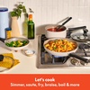 bella 12 Piece Cookware Set with EverGood™ Ceramic Nonstick Coating​, Dishwasher & Oven Safe, All Stovetops Compatible, Tempered Glass Lids and Cool Touch Handles, Black(Oatmilk)