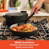 bella 12 Piece Cookware Set with EverGood™ Ceramic Nonstick Coating​, Dishwasher & Oven Safe, All Stovetops Compatible, Tempered Glass Lids and Cool Touch Handles, Black(Black)