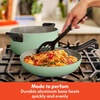 bella 21 Piece Kitchen Set with EverGood™ Ceramic Nonstick Coating​, Dishwasher & Oven Safe, All Stovetops Compatible, Tempered Glass Lids & Cool Touch Handles, Seaglass(Seaglass)