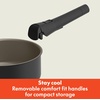 bella 8 Piece Removable Handle EverGood™ Non-Toxic Cookware Set, Oatmilk(Black)
