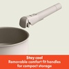 bella 8 Piece Removable Handle EverGood™ Non-Toxic Cookware Set, Oatmilk(Oatmilk)