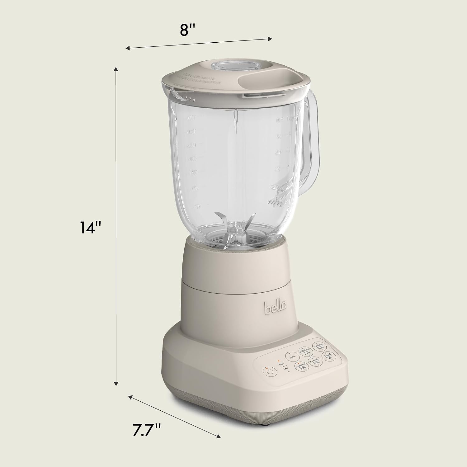 image:imagebella Fitsanywhere Flip amp Store Blender 48 oz 520W10speed PlumOatmilk