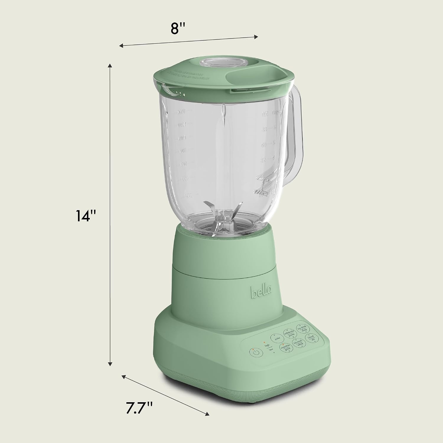 image:imagebella Fitsanywhere Flip amp Store Blender 48 oz 520W10speed PlumSeaglass