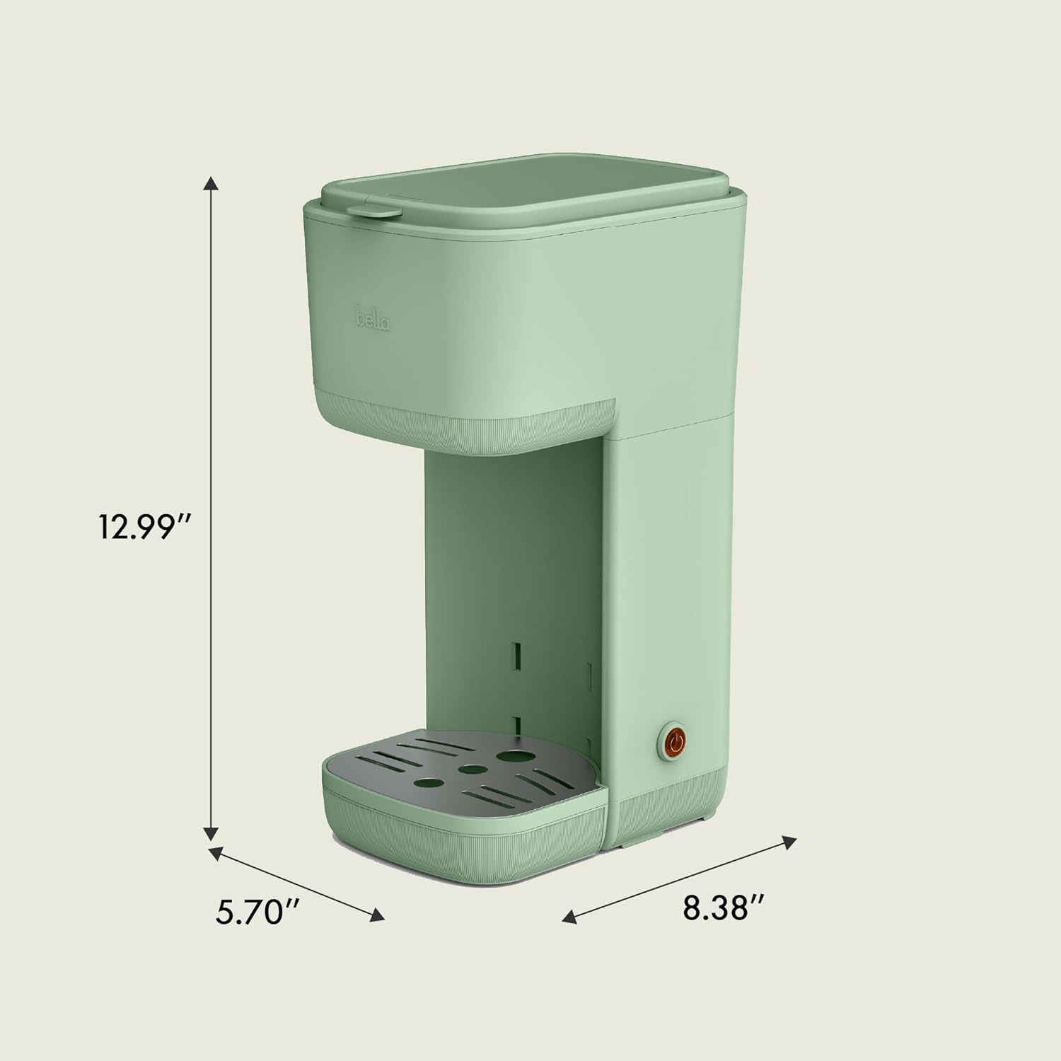 image:imagebella Single Serve Coffee Maker K Cup amp Coffee Ground Compatible BlossomSeaglass