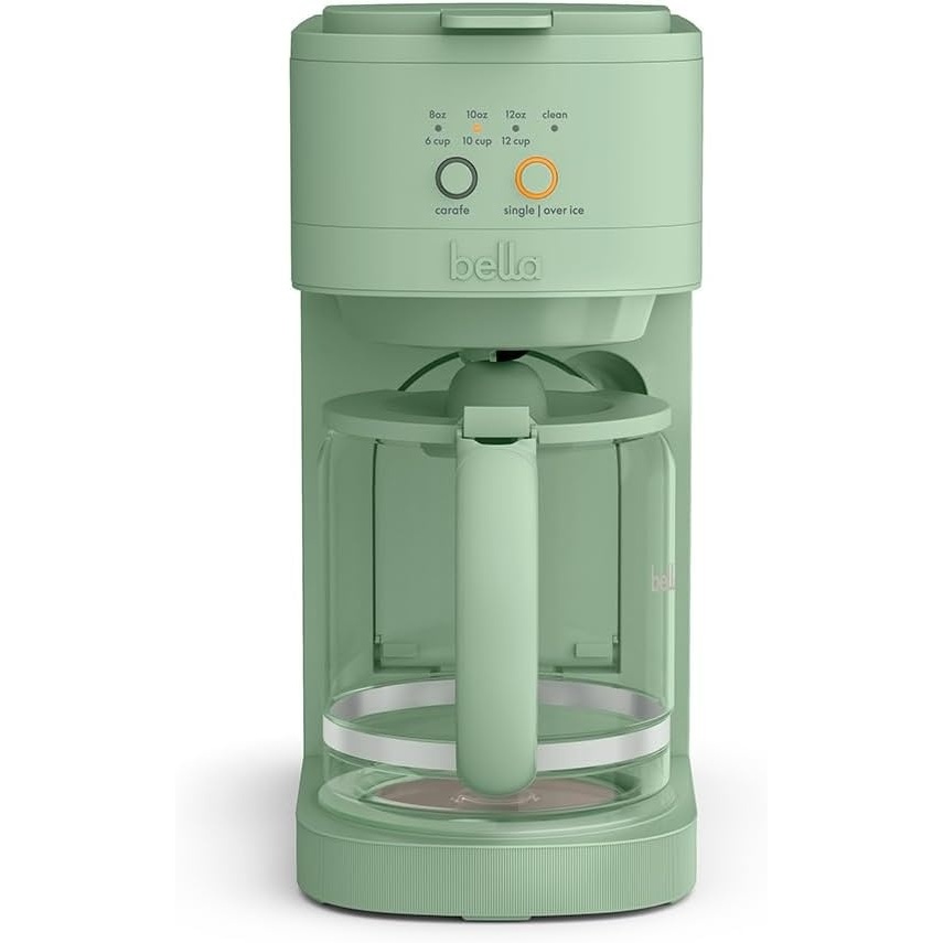 image:imageBELLA VersaBrew 2in1 Coffee Maker KCup compatible Brew 3 Sizes Carafes amp Single Serve Cups Dishwasher Safe Reusable Filter amp Filter Holder Iced Coffee Function 60oz Tank PlumSeaglass