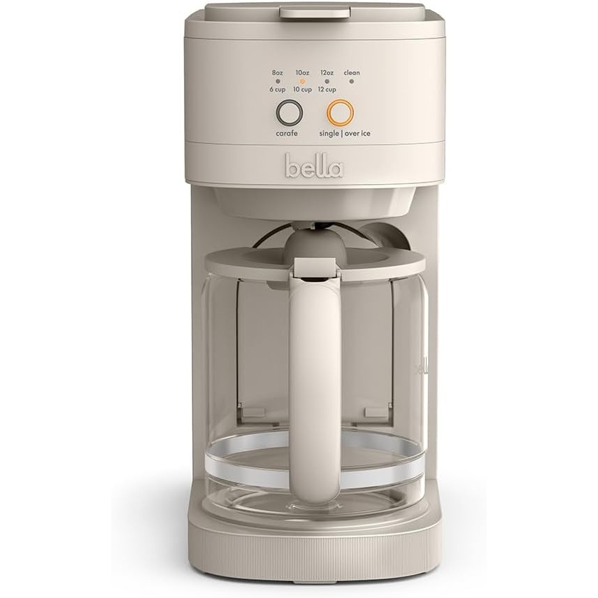 image:imageBELLA VersaBrew 2in1 Coffee Maker KCup compatible Brew 3 Sizes Carafes amp Single Serve Cups Dishwasher Safe Reusable Filter amp Filter Holder Iced Coffee Function 60oz Tank PlumOatmilk