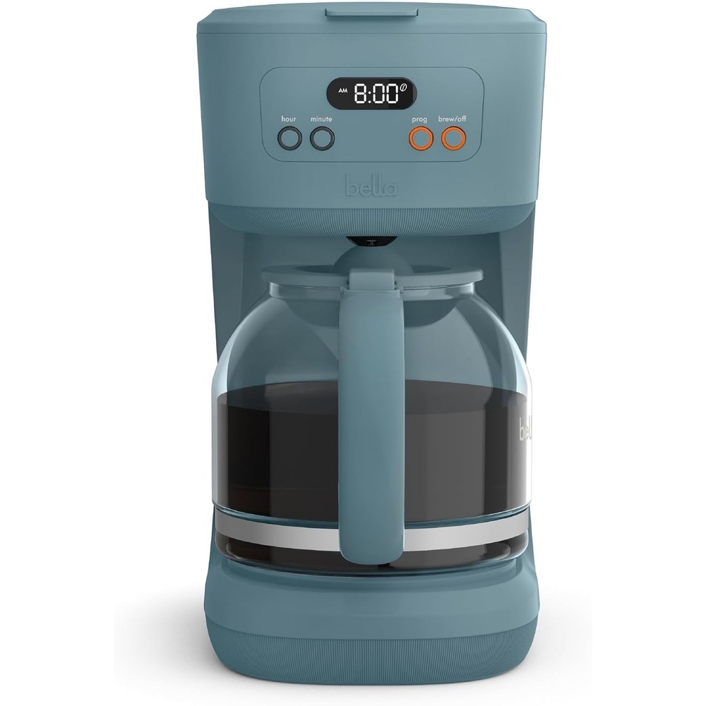 image:imagebella 12Cup Programmable Coffee Maker with NoDrip Glass Carafe BlossomSurf