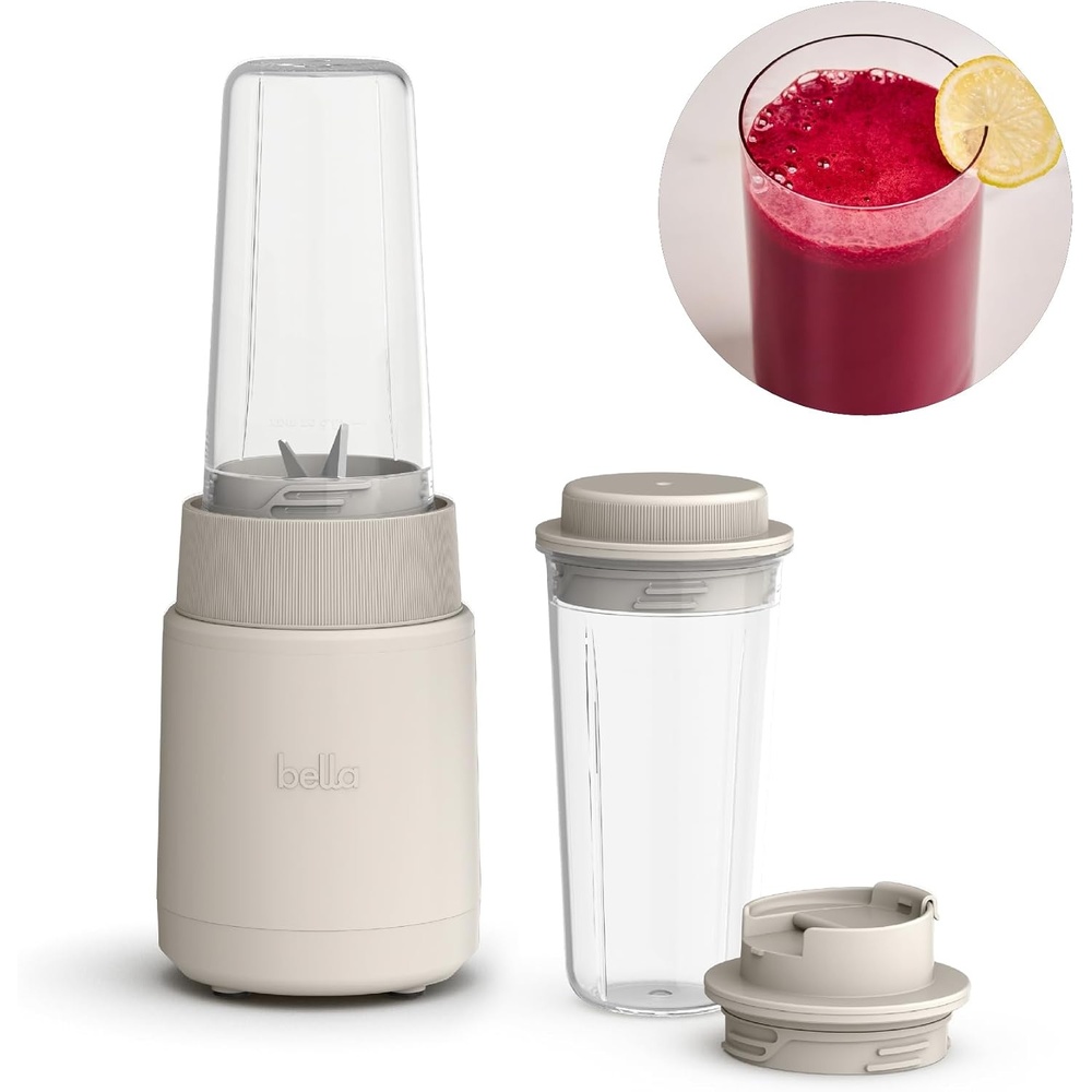 image:imagebella Rocket Blender 6Piece Set with Stacking Cups PlumOatmilk