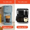 BELLA VersaBrew 2-in1 Coffee Maker, K-Cup compatible, Brew 3 Sizes Carafes & Single Serve Cups, Dishwasher Safe Reusable Filter & Filter Holder, Iced Coffee Function, 60oz Tank, Plum(Surf)