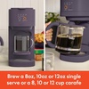 BELLA VersaBrew 2-in1 Coffee Maker, K-Cup compatible, Brew 3 Sizes Carafes & Single Serve Cups, Dishwasher Safe Reusable Filter & Filter Holder, Iced Coffee Function, 60oz Tank, Plum(Plum)