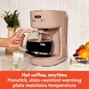 bella 12-Cup Programmable Coffee Maker with No-Drip Glass Carafe, Blossom(Blossom)