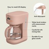 bella 12-Cup Programmable Coffee Maker with No-Drip Glass Carafe, Blossom(Blossom)