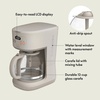 bella 12-Cup Programmable Coffee Maker with No-Drip Glass Carafe, Blossom(Oatmilk)