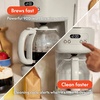 bella 12-Cup Programmable Coffee Maker with No-Drip Glass Carafe, Blossom(Oatmilk)