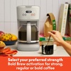 bella 12-Cup Programmable Coffee Maker with No-Drip Glass Carafe, Blossom(Oatmilk)
