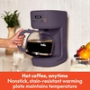 bella 12-Cup Programmable Coffee Maker with No-Drip Glass Carafe, Blossom(Plum)