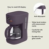 bella 12-Cup Programmable Coffee Maker with No-Drip Glass Carafe, Blossom(Plum)