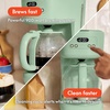 bella 12-Cup Programmable Coffee Maker with No-Drip Glass Carafe, Blossom(Seaglass)