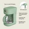 bella 12-Cup Programmable Coffee Maker with No-Drip Glass Carafe, Blossom(Seaglass)