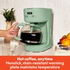 bella 12-Cup Programmable Coffee Maker with No-Drip Glass Carafe, Blossom(Seaglass)