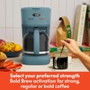 bella 12-Cup Programmable Coffee Maker with No-Drip Glass Carafe, Blossom(Surf)