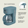 bella 12-Cup Programmable Coffee Maker with No-Drip Glass Carafe, Blossom(Surf)