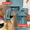 bella 12-Cup Programmable Coffee Maker with No-Drip Glass Carafe, Blossom(Surf)