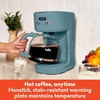 bella 12-Cup Programmable Coffee Maker with No-Drip Glass Carafe, Blossom(Surf)