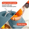 bella Fits-anywhere™ Flip & Store Blender, 48 oz, 520W,10-speed, Plum(Surf)