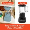 bella Fits-anywhere™ Flip & Store Blender, 48 oz, 520W,10-speed, Plum(Surf)