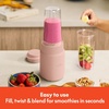 bella Rocket Blender 6-Piece Set with Stacking Cups, Plum(Blossom)