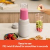 bella Rocket Blender 6-Piece Set with Stacking Cups, Plum(Oatmilk)