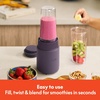bella Rocket Blender 6-Piece Set with Stacking Cups, Plum(Plum)