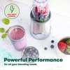 bella Rocket Blender 6-Piece Set with Stacking Cups, Plum(Stainless Steel)