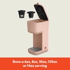 bella Single Serve Coffee Maker, K Cup & Coffee Ground Compatible, Blossom(Blossom)