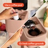 bella Single Serve Coffee Maker, K Cup & Coffee Ground Compatible, Blossom(Blossom)