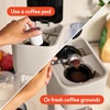 bella Single Serve Coffee Maker, K Cup & Coffee Ground Compatible, Blossom(Oatmilk)