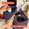 bella Single Serve Coffee Maker, K Cup & Coffee Ground Compatible, Blossom(Plum)