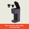 bella Single Serve Coffee Maker, K Cup & Coffee Ground Compatible, Blossom(Plum)