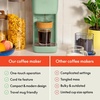 bella Single Serve Coffee Maker, K Cup & Coffee Ground Compatible, Blossom(Seaglass)