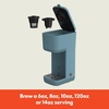 bella Single Serve Coffee Maker, K Cup & Coffee Ground Compatible, Blossom(Surf)