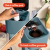 bella Single Serve Coffee Maker, K Cup & Coffee Ground Compatible, Blossom(Surf)