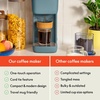 bella Single Serve Coffee Maker, K Cup & Coffee Ground Compatible, Blossom(Surf)