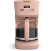 bella 12-Cup Programmable Coffee Maker with No-Drip Glass Carafe, Blossom(Blossom)