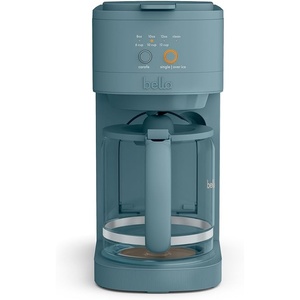 BELLA VersaBrew 2-in1 Coffee Maker, K-Cup compatible, Brew 3 Sizes Carafes & Single Serve Cups, Dishwasher Safe Reusable Filter & Filter Holder, Iced Coffee Function, 60oz Tank, Plum(Surf)