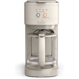 BELLA VersaBrew 2-in1 Coffee Maker, K-Cup compatible, Brew 3 Sizes Carafes & Single Serve Cups, Dishwasher Safe Reusable Filter & Filter Holder, Iced Coffee Function, 60oz Tank, Plum(Oatmilk)